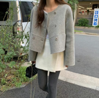オシャレ レトロなグレーWボタンチェスターコート フリーサイズ by Harumam shops